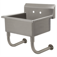 Advance Tabco Wall-Mounted Stainless Steel Service Sink with 24