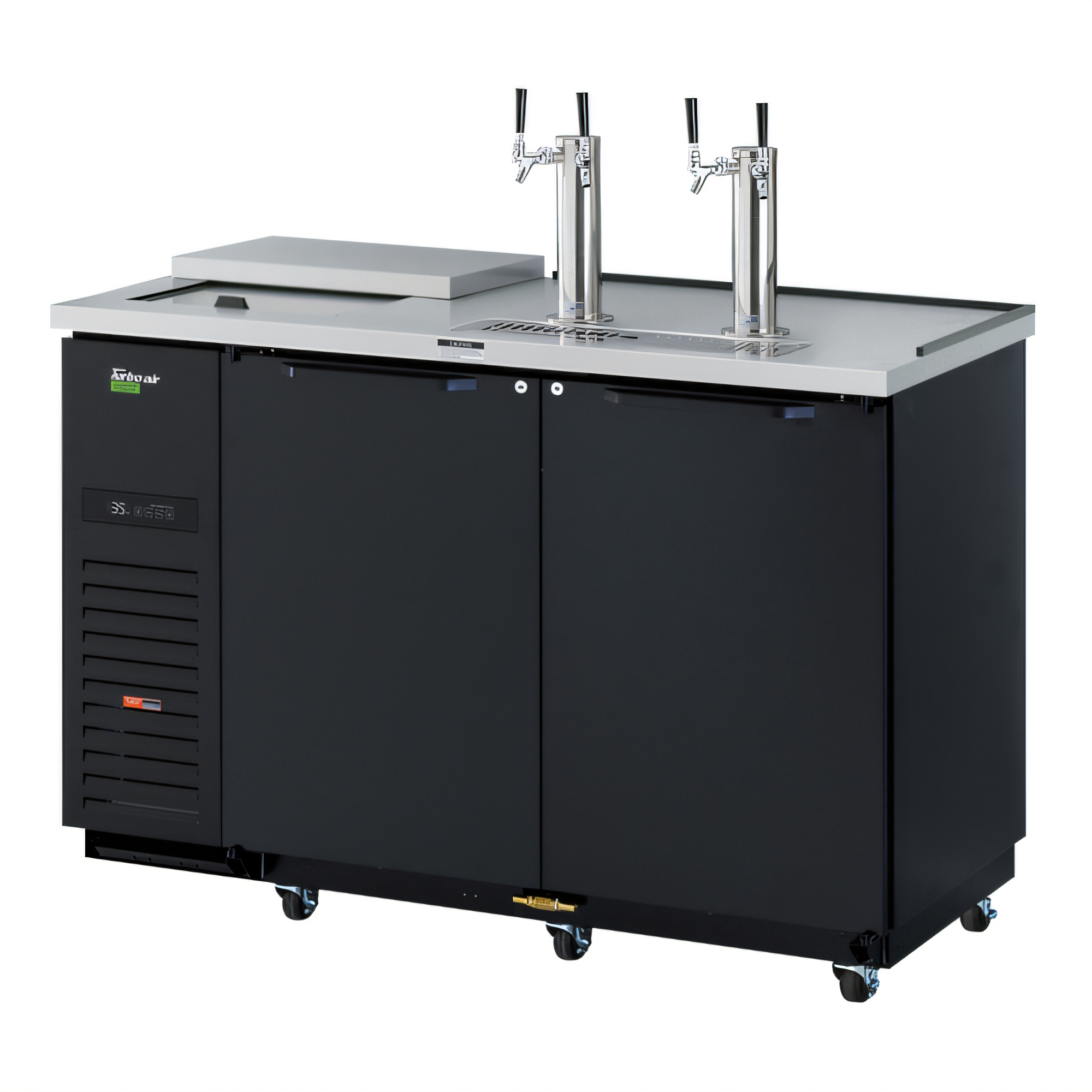Turbo Air Super Deluxe Club Top Beer Dispenser, 2 Half-Barrel Capacity