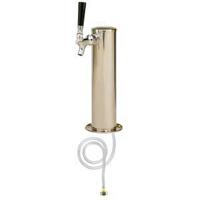 Micro Matic USA D4743T Countertop Air-Cooled Single-Faucet Draft Beer Tower