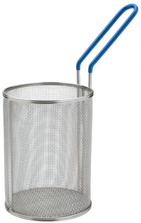 Winco Small Round Pasta Boil Basket, 5-1/4 Inch Diameter x 7 Inch High, Stainless Steel Mesh