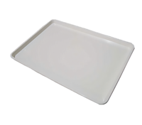 Omcan USA 18 x 26 Inch Rectangular White Plastic Meat Tray