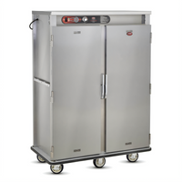 FWE E-Series E-1200 Heated Banquet Transport & Serve Cabinet Cart, Double Door, 120-Covered-Plate Capacity