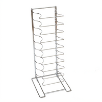 American Metalcraft 11-Shelf Chrome Plated Steel Undercounter Pizza Pan Rack
