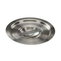 2 Qt Round Stainless Steel Bain Marie Cover with Center Handle, Mirror Finish