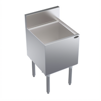 Krowne Royal Series Stainless Steel Underbar Ice Bin/Cocktail Unit, 18-Inch Wide, 73-Lb Capacity