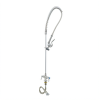 EasyInstall Single-Hole Deck-Mount Pre-Rinse Unit with 44-Inch Flexible Hose and 1.15 GPM Spray Valve