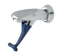T&S Brass Push-Back Wall-Mounted Glass Filler Faucet with Adjustable Flange