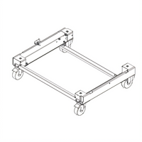 RATIONAL Mobile Undercarriage for Combi Ovens, Fits Models 61/101, Stainless Steel