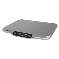 San Jamar SlimLine Digital Portion Control Scale, 33 lb Capacity, Rectangular Stainless Steel Platform