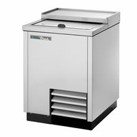 True 24.5 Inch Countertop Glass and Plate Chiller/Froster, Deep Well Design, Sliding Lid