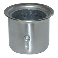 BK Resources Stainless Steel Mini Gusset Leg Socket with Flare for 1-5/8-Inch Tubing