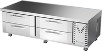 Victory V-Core 72-Inch Two-Section 4-Drawer Chef Base Refrigerator