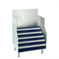 Advance Tabco Prestige Supreme 5-Step Freestanding Liquor Bottle Display Unit, 18 x 25 x 35-15/16 Inches, Stainless Steel