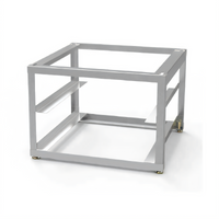 Moyer Diebel 17-Inch Stainless Steel Rack Stand with 2 Open Glass Rack Shelves for Undercounter Dishwasher Models