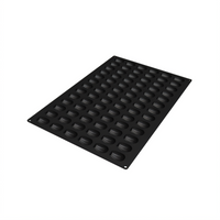 Silikomart Mid Madeleine Flexible Silicone Baking Mold, 78-Piece