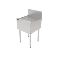 Perlick Top Shelf TS Series 21-Inch Freestanding Underbar Drainboard with 6-Inch Backsplash