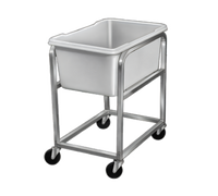 Jumbo Poly Ingredient Cart with Included 19-Gallon Lug, 19 x 31 x 30 Inches