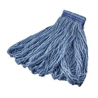 Rubbermaid Commercial 24 oz Blue Looped-End Cotton/Synthetic Blend Mop Head