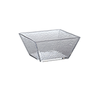 American Metalcraft Rain Collection Medium Square Clear Styrene Bowl, 58 oz., 7-Inch