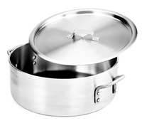 Crestware 30-Quart Extra Heavy Weight Aluminum Brazier with Cover