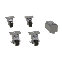 Glastender 4-1/8 Inch Caster Set for Side-Serviced Coolers and Frosters