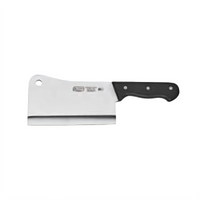 Acero 7-Inch Forged German High Carbon Stainless Steel Cleaver with Black POM Handle