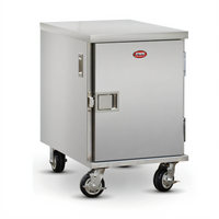 FWE ETC-1826-7 Stainless Steel Enclosed Under-Counter Transport Cabinet with 7 Removable Slides