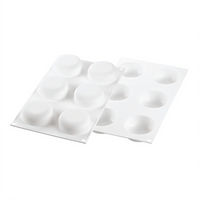 Silikomart Curve Flex Series Universo Round Silicone Baking Mold with Cutter, 6 x 3.04 oz Sections