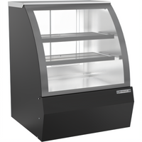 Beverage-Air 37.25-Inch Dry Deli/Bakery Pastry Display Case with Curved Glass and 10 Cu. Ft. Capacity