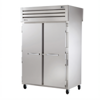 True Spec Series 2-Section Pass-Thru Heated Holding Cabinet with Stainless Steel Doors