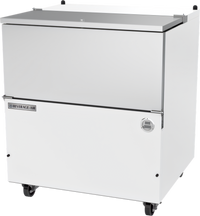 Beverage-Air SM34HC-W Single Access Cold Wall School Milk Cooler, 34 Inch, 12.73 Cu. Ft., White Exterior