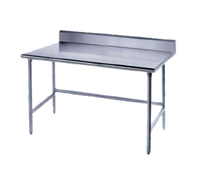 Advance Tabco Stainless Steel Work Table with 5-Inch Backsplash, 120 x 36 Inches