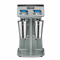 Waring Commercial WDM240TX Heavy-Duty Double-Spindle Countertop Drink Mixer with Timer