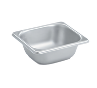 Vollrath 1/6 Size Solid Steam Table Pan, 1 Quart, 20-Gauge Stainless Steel