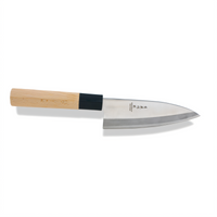 Crestware 6-Inch Deba Japanese Knife with Wood Handle