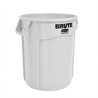 Rubbermaid Commercial BRUTE ProSave 20-Gallon Round Trash Container, Without Lid, White