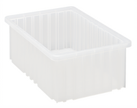Quantum Clear Dividable Grid Food Box, 16-1/2 x 10-7/8 x 6 Inches