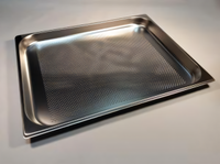 Henny Penny 2/1 GN Perforated Stainless Steel Hotel Pan, 1.57 Inch Deep