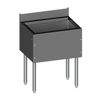 Glastender CHOICE Extra Deep Underbar Ice Bin with 10-Circuit Cold Plate, 48 Inch W x 19 Inch D