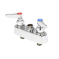 T&S Brass B-1100-LN Deck-Mount Workboard Faucet, Less Nozzle, 3-1/2-Inch Centers