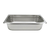 NestWell Half-Size 24-Gauge Solid Anti-Jamming Stainless Steel Steam Table Pan, 2-1/2 Inch Deep