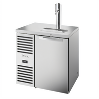 True Premier Bar 32-Inch Wide Undercounter Refrigerated Draft Bar Cooler with 1 Beer Column