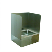 Advance Tabco K-303 Three-Sided Stainless Steel Mop Sink Wall Splash Guard for 9-OP-33, 16-Inch High