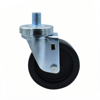 BK Resources 4SBR-6ST-LDP Shelf Casters & Leveling Feet