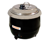 Omcan 13.7 Qt Countertop Soup Kettle Warmer, 600W, Black