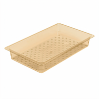 Cambro H-Pan Full-Size 3-Inch Deep Amber Colander Pan