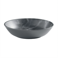 American Metalcraft Mix & Matte 12 oz Gray Marble Round Melamine Bowl
