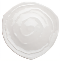 Ardesia Selena 13-1/4-Inch White Triangular Melamine Plate