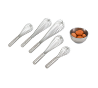Vollrath 16-Inch Stainless Steel Piano Whip with Comfort Nub Handle