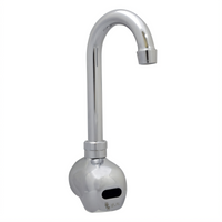 BK Resources Heavy Duty Electronic Faucet with 5-Inch Gooseneck Spout, Splash Mount